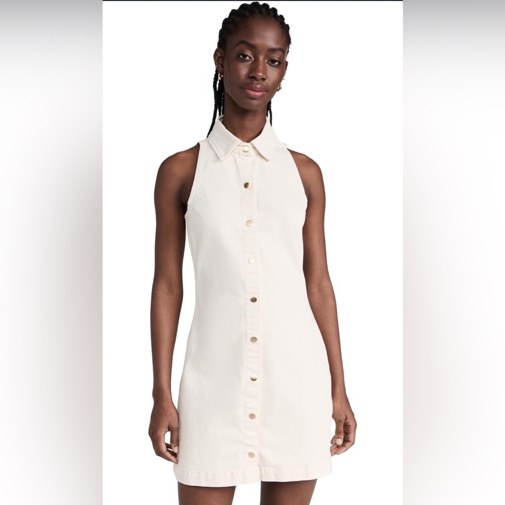 DL1961 Payton Denim Mini Dress – Flax | Size Large